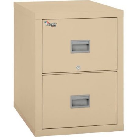 FIRE KING Fireking Fireproof 2 Drawer Vertical File Cabinet Legal 20-13/16"Wx31-9/16"Dx27-3/4"H Parchment 2P2131-CPA